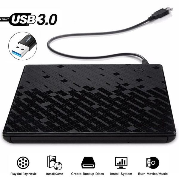 

usb 3.0 touch control external drive dvd-rom cd-rw dvd-rw burner player portable reader slim for windows xp/7/8/10 lapmac os