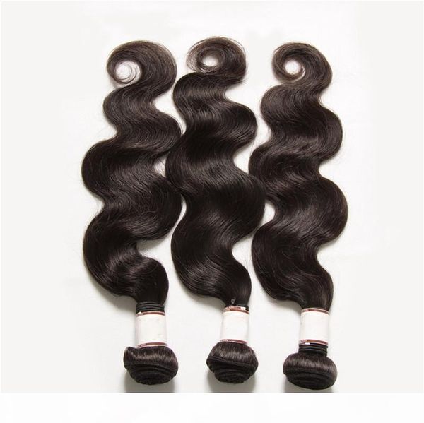 

brazilian hair remy human hair extensions peruvian malaysian indian cambodian hair weave body wave extensions accept return, Black