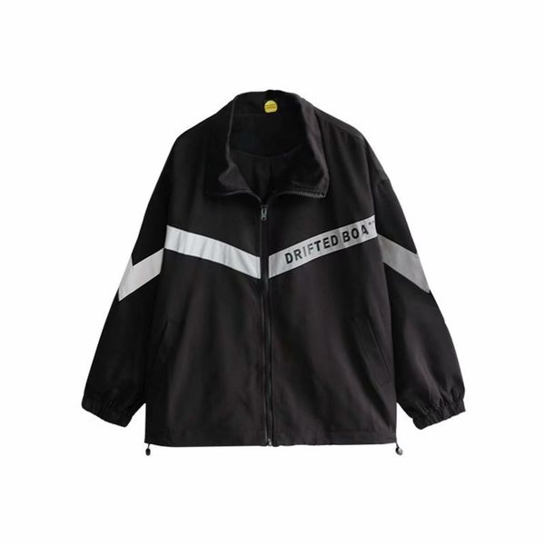 

ruffian street spring shuai and men's autumn korean student baseball jacket fashion brand sports windbreaker reflective, Gray