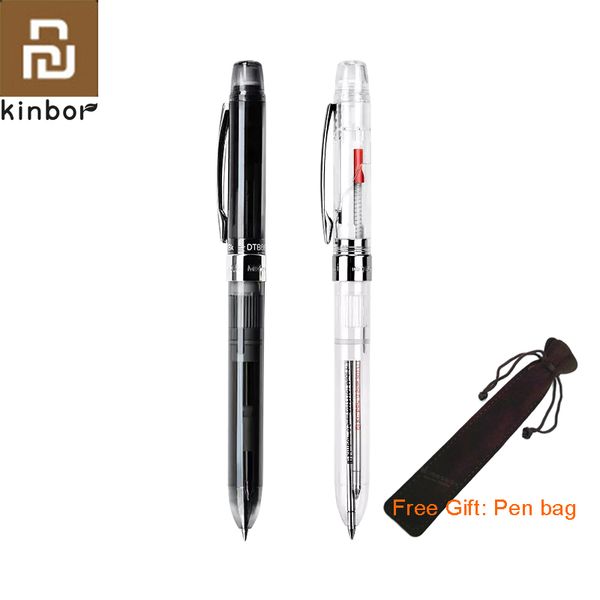 Youpin Kinbor 3 In 1 Multifunktionsstift 0,5 mm Schwarz Rot Nachfüllen Kugelschreiber mit Druckbleistift Büro Schule Geschenk 201111