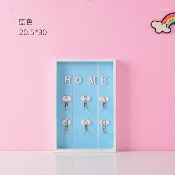 

creative nordic style wooden house key wall hanging jewelry box home crafts wall shelf porch storage rack hanging hook key boxes1