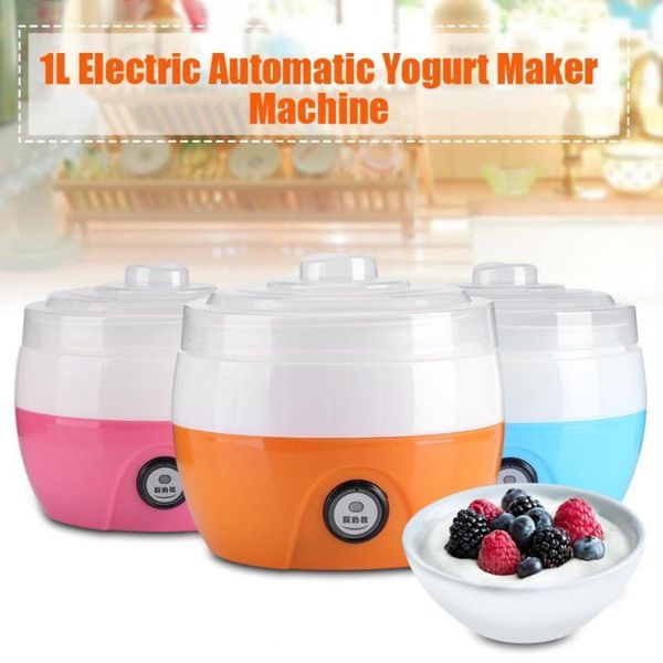 

220v 1l electric automatic yogurt maker machine yoghurt diy tool plastic container kithchen appliance1