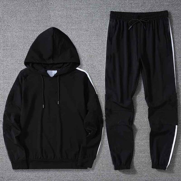 

fashion mens tracksuit 20aw running training suit fashion stylist mens clothing stylish casual style sport set long sleeve 2-color s-4xl, Gray