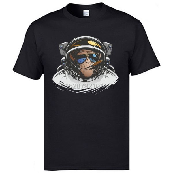 

monkey astronaut spaceman funny short sleeve crew neck 100% cotton fabric mens customized tees hoodie designers t shirts sweatshirt