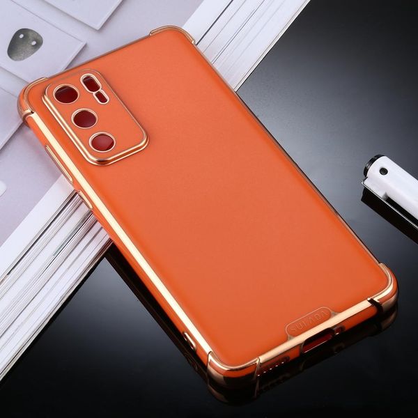 

for huawei p40 sulada colorful shield series tpu plating edge protective case