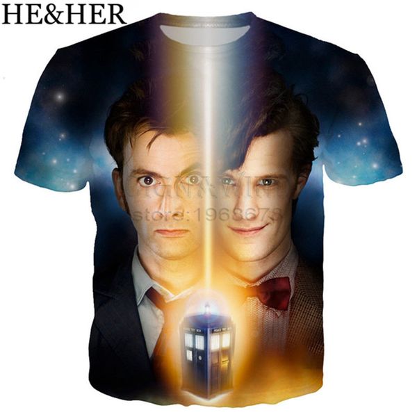

new tv movie doctor who 3d print shirts plus size oversized funny men clothing