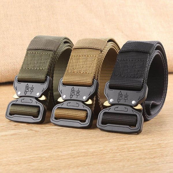 

waist support tactical belt molle nylon men army swat combat belts knock off survival gear drop, Black;gray