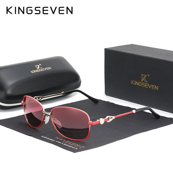 

sunglasses kingseven fashion sun glasses for women polarized gradient luxury design oculos ladies trending shades styles, White;black