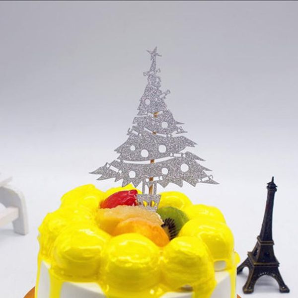 

1pc merry christmas cake flag er multi colors christmas tree cake flags for xmas party new years cake baking decor wmtwzo xhhair