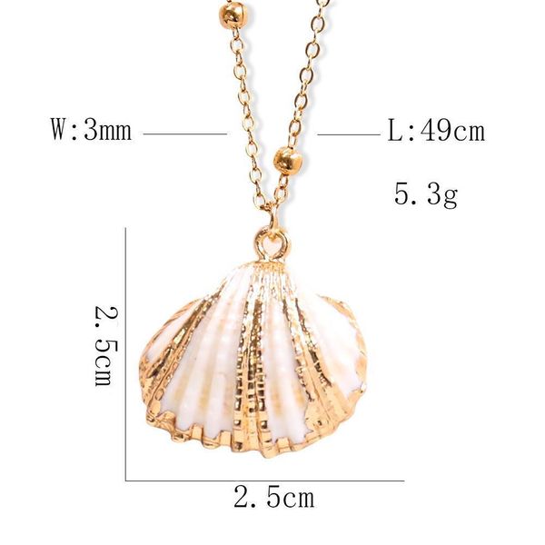 

boho exquisite seashell shell necklace pendant for women collier femme shell cowrie summer beach jewelry bohemian gifts h wmtlne