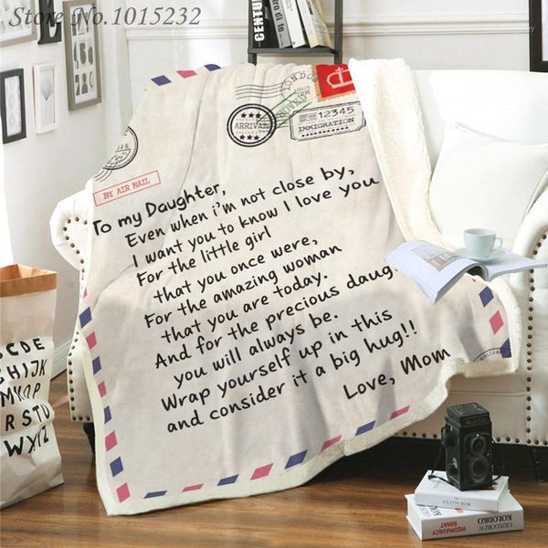 

blankets letter letters express love blanket 3d print sherpa on bed home textiles dreamlike style gift 091