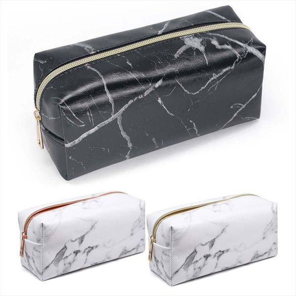 

женщины большой емкости косметическая сумка marble make up bag портативный туалетных кошелек student travel student канцтовары для хранения