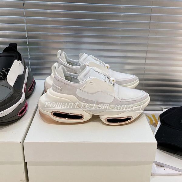 

2021 new bbold leather sneakers ladies calfskin shoes luxury design sneakers size 35-40, Black;red