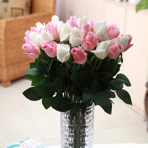 

9 colors 11 heads 6cm artificial rose flowers wedding decoration bouquet marrige decorative slik flower home party decor1