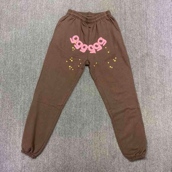 

spider by young thug pants men women web angel number 555 foam sweatpants comfortable fabric matching, Black