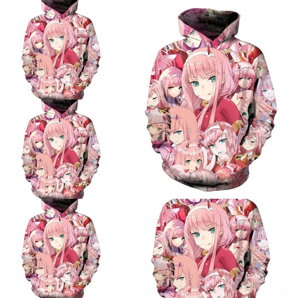 

mvmhz riman hoodie cosplay zero two 3d printed franks animation around riman dear around zero two 3d hoodie printed dear cosplay animation f, Black