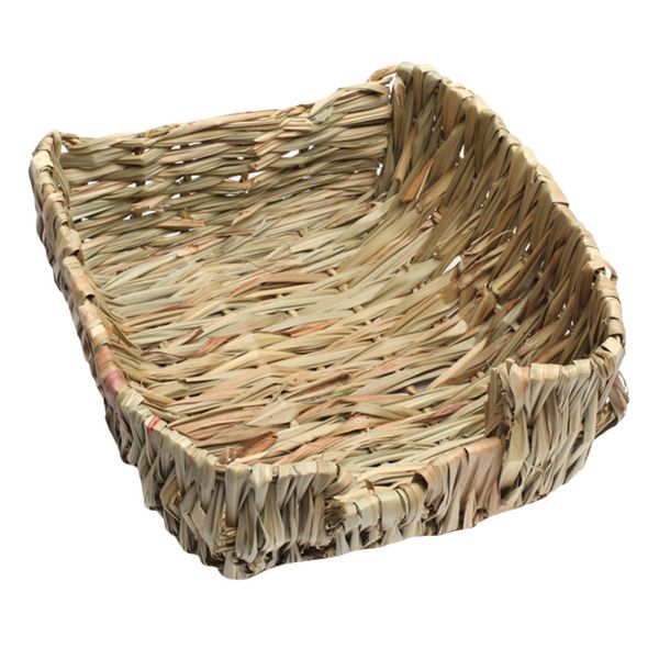 

house nest grass bed new snooze cabin cave for guinea pig chinchilla hamster pet
