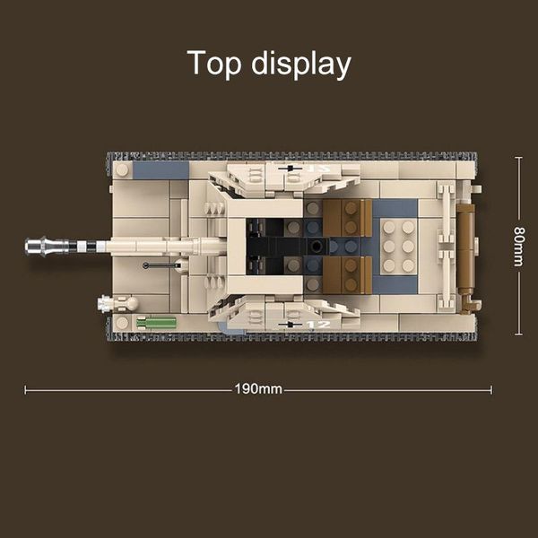 

608pcs germany military marder iii self-propelled gun building blocks wwii army soldiers weapons bricks toys for boys wmtrmd xhlove