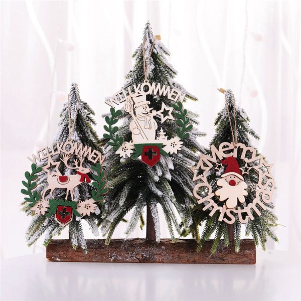 

christmas door sign hollow letter doorplate plaque 1pc wooden hanging ornament for home cafe shop de