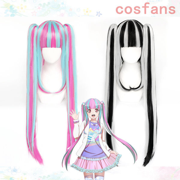 

costume accessories bang dream pareo nyubara reona cosplay hairwear halloween party wigs pink synthetic women hair anime in stock, Silver