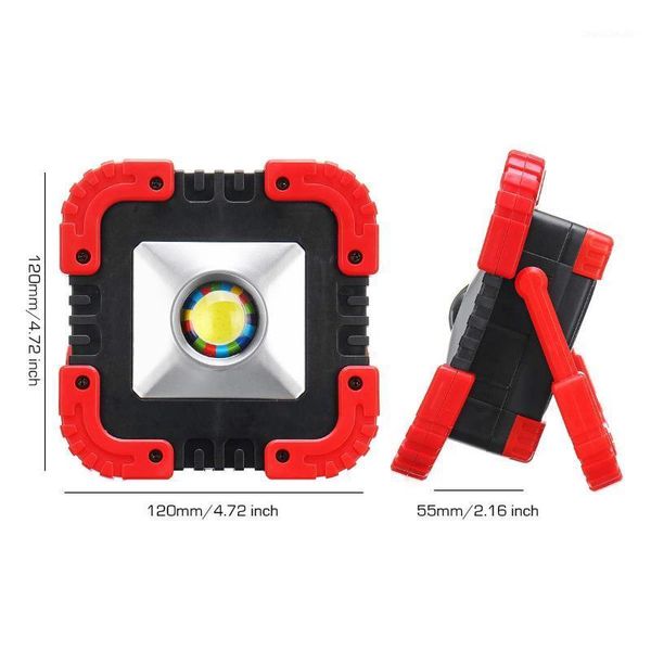 

portable lanterns led spotlight 50w mini cob work lamp waterproof lantern usb camping light emergency solar floodlight1
