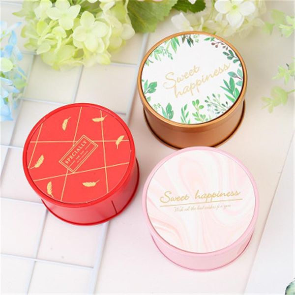 

6pcs/lot european style tin box candy tinplate chocolate gift box jewelry case storage wedding party supplies