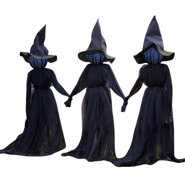 

witches light-up 1.6m make black a terrible noise home yard festive atmosphere decorations halloween simulation witch