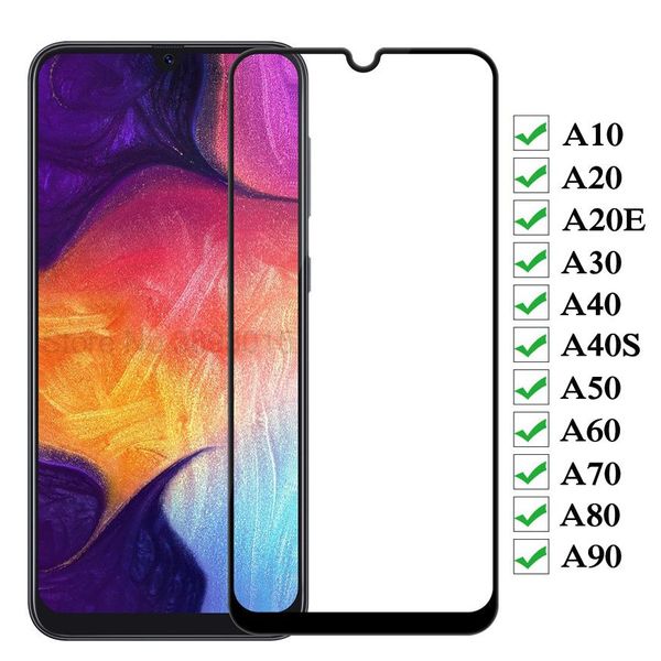 

10h полная крышка защитное стекло для samsung galaxy a10 a20 a20e a30 a40 a40s a50 a50 a60 a70 a80 a90 закаленный экран закаленный экран wmt