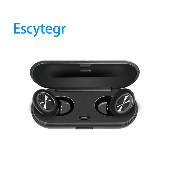 

003 escytegr bluetooth headset tws 5.0 dual headsets wireless earphone handtrue wireless stereo earbuds for mobile phone