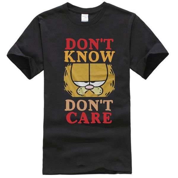 

garfield don't know don't care t-shirt, men's women's all sizes sport hooded sweatshirt hoodie
