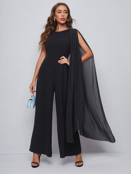 

extra long sleeve wide leg jumpsuit d0m5#, White