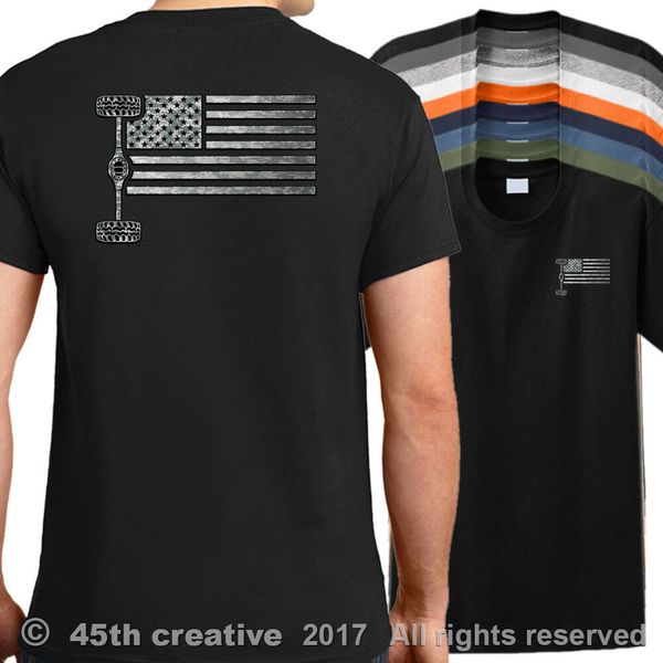 

usa 4x4 off road flag t-shirt - american truck shirt big tire mud bogging shirt double side sport hooded sweatshirt hoodie