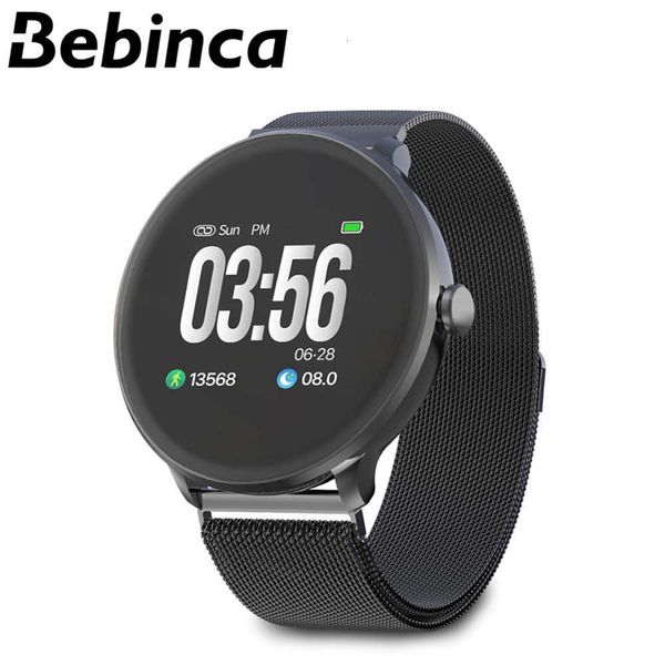 

women's sports smart watch, magnetic steel wristband, android touch screen, 2020bgt