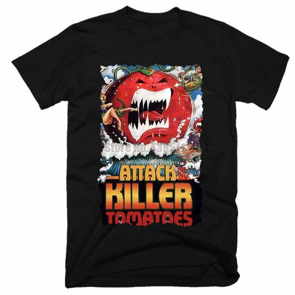 

attack killer tomatoes movie funny t shirts streetwear fashion tshirts homme tee shirt skull t shirt xxxxl sport hooded sweatshirt hoodie