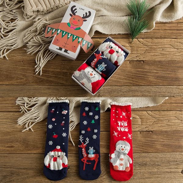 

g4cpu 2020 women's cotton christmas socks christmas socks fashion cotton boxed ee3dr gift, Black