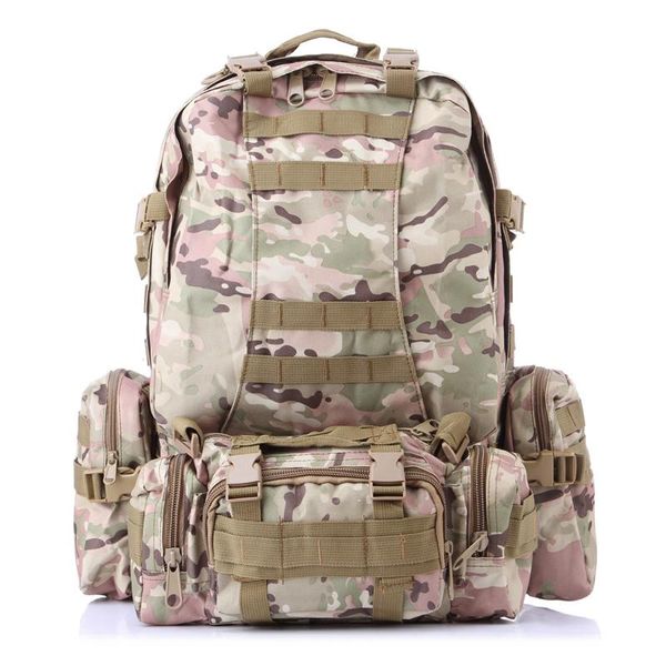 

outdoor bags 50l large capacity backpack climbing multi-function combination package tactical rucksack