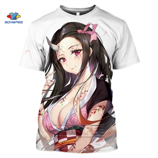 

sumer anime demon slayer: kimetsu no yaiba 3d print shirts kawaii graphic aesthetic men clothing