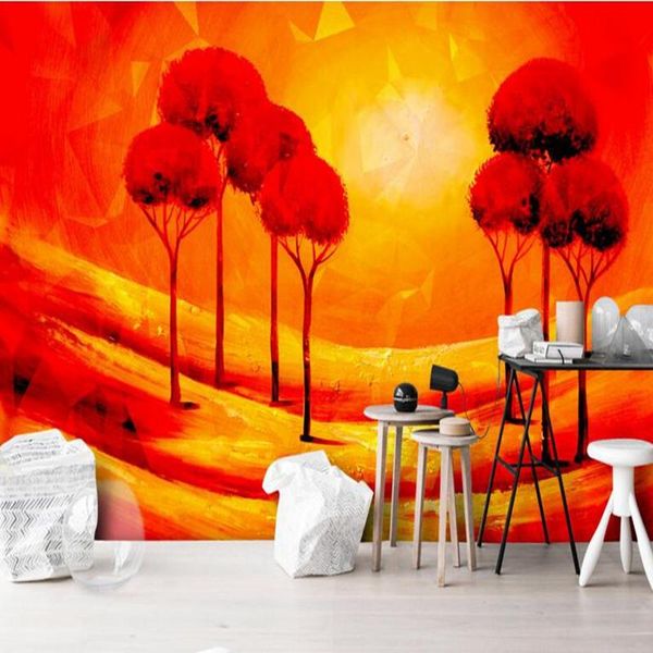 

wallpapers red design wallpapemodern metal relief oil painting po wallpaper for bedroom room murals sitting kitchen desktop