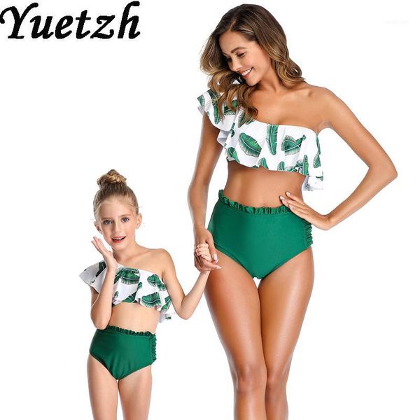 

women's swimwear 2021 girls women bikini bikinis set kids child children swimsuit family swimming swim wear bathing beachwear suit1, White;black