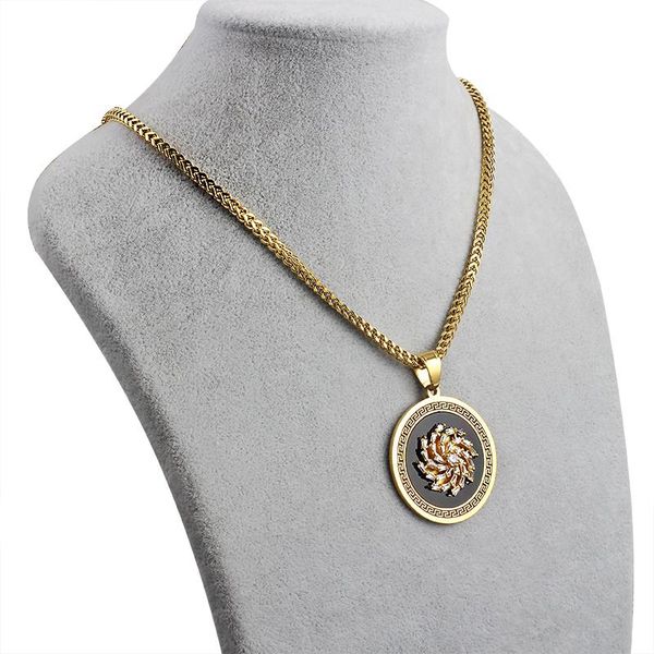 

завод заказ ширина ожерелья из нержавеющей стали 3 мм моды для женщин ожерелье кристалл кулон подарки цепочки праздник мужчин и, Silver