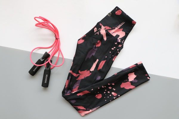 

good quality women print yoga gym fitness leggings high rise1, White;red