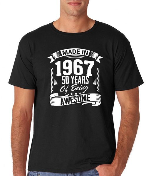 

aw fashion's made in 1967 50 years of being awesome birthday premium men's summer short sleeves sport hooded sweatshirt hoodie men