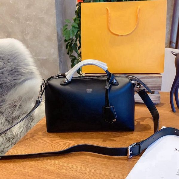 

luxury leather classic shoulder bags handbags tote purse shoulder strap crossbody bag leather women handbag -l0407, Black