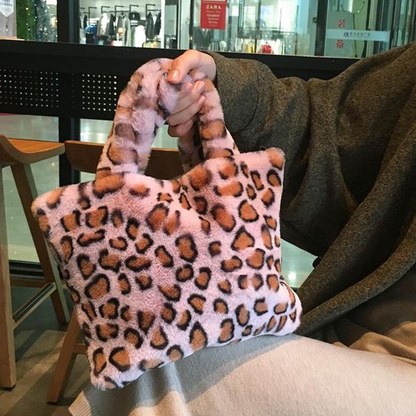 

мода зимние женщины плюшевые сумки старинные леопардовые женские цепные сумки на плечо женские искусственные меховые меховые сумка повседнев
