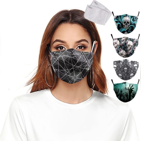 

masks cartoon animal skull lion face print mouth reusable washable fabric mask protective gmqa