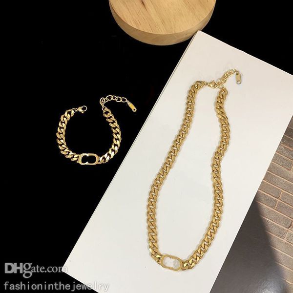 

fashion choker necklace designer jewelry luxury engagement diamond gold platinum letter pendants necklaces for teen girls trendy initial per, Silver
