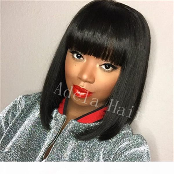 

wigs for black women virgin pixie cut lace front human hair wigs with baby hair short bob brazilian full lace human hair wigs, Black;brown