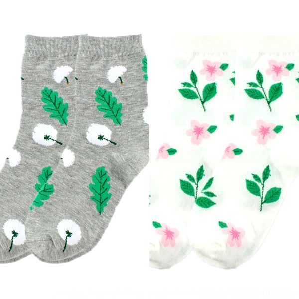 

ti5xe korean jacquard jacquarddandelion w harajuku korean cotton jacquard jacquarddandelion flower sunflower socks socks cotton harajuku wm7, Black