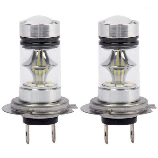 

1 pair high power led h7 bulb 100w 20led car fog light lamp headlights 6000k white1