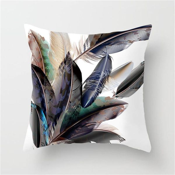 

fuwatacchi павлинье перо подушка обложка красивые цвета contrast животных перо наволочки для автомобилей диван домашний декор наволочка кпт